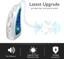 Onebridge Rechargeable Hearing Aids with 4 channel J707 - White/Silver - Like New
