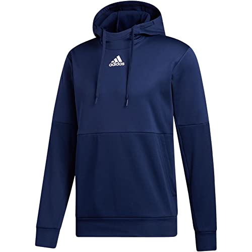 FM7690 Adidas Mens Team Issue Pull Over Hoodie Navy Size L - Like New