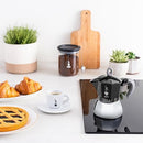 BIALETTI MOKA INDUCTION POT SUITABLE FOR ALL TYPES OF HOBS 4 CUPS ESPRESSO BLACK - Like New