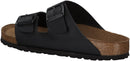 BIRKENSTOCK WOMEN'S GRANADA SOFT FOOTBED LEATHER SANDAL - MEN 6 WOMEN 8 - BLACK - Like New