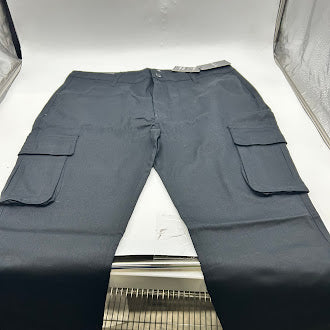 BLU ROCK 2 CARGO POCKETS WITH STRETCH FABRIC PANTS - SIZE: MEN 38 - BLACK - Brand New