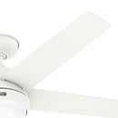 HUNTER 52" SKYFLOW OUTDOOR CEILING FAN LIGHTS WALL CONTROL CC52611 - MATTE WHITE - Like New
