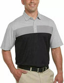 PEBBLE BEACH MEN'S DRY-LUXE PERFORMANCE GOLF POLO - SIZE: MEN S - BLACK - Brand New