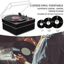 MPK Bluetooth Record Player Turntable HiFi System Bookshelf Speakers Grey Cloth - Brand New