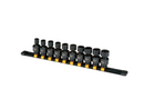 DEWALT 10 PIECE 3/8 DRIVE UNIVERSAL METRIC SOCKET SET - BLACK - Like New