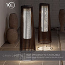 Grand patio Outdoor Solar Floor Lamp Wicker Solar Light Outdoor Waterproof - Brand New
