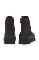 50552696 HUGO Men Ryan Smooth Leather Lace Up Boot Open Brown Size 11 - Like New