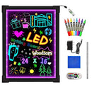 Woodsam LED Drawing Painting Board - 24" x 16" Erasable Non Porous Glass Surface - Like New