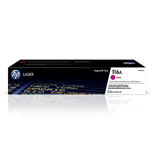 HP 116A MAGENTA TONER CARTRIDGE WORKS HP COLOR LASER 150 SERIES W2063A - MAGENTA - Brand New