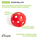 CHAMPION SPORTS SCOOP BALL GAME FOR LAWN CAMPING & BEACH MULTI COLOR SBS1SET - Like New