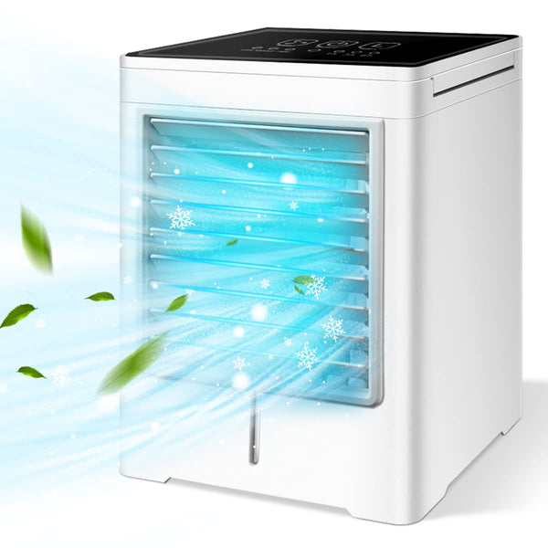 BRIGAVL PORTABLE AIR CONDITIONER, 3 SPEEDS, AIR COOLER, KY-0818 - WHITE - Like New