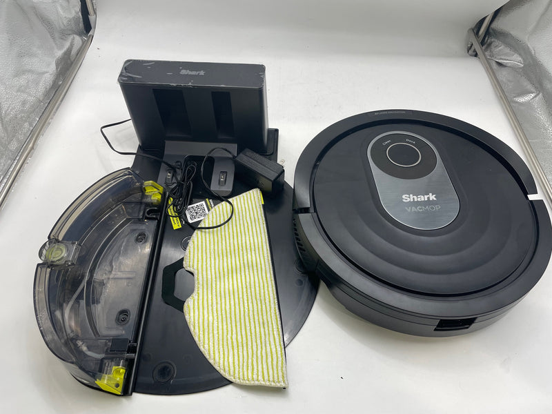 Shark VACMOP 2-in-1 Robot Vacuum and Mop RV2001WXUS - BLACK/ SILVER - Like New