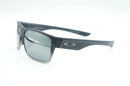 OAKLEY TWOFACE SUNGLASSES MATT BLACK/CHROME FRAME BLACK PRIZM LENSES, 60-16-139 - Like New