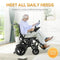 ELECTRIC WHEELCHAIR 20+ MILES RANGE ALL TERRAIN PORTABLE MOTORIZED - BLACK - Like New