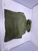 BLUE ICE MEN'S LOOSE FIT WAFFLE KNIT THERMAL HENLEY HOODIE - SIZE: MEN S - OLIVE - Brand New