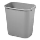 RUBBERMAID COMMERCIAL PRODUCTS RESIN WASTEBASKET/TRASH,7-GALLON/28-QUART - GRAY - Like New