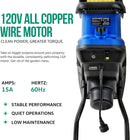 Landworks Wood Chipper Shredder Electric 17:1 Reduction 15-Amp 1800 Watts - BLUE - Like New