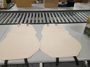 TAPHA LUXURY SUEDE LEATHER UNIVERSAL CAR SEAT COVER WITH HEADREST 2 PCS - BEIGE - Like New