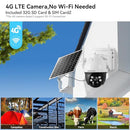 JUANCLOUD 4G LTE CELLULAR SOLAR OUTDOOR SECURITY CAMERA RELIABLE - WHITE/BLACK - Like New