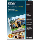 EPSON PRESENTATION PAPER MATTE 11X17 INCHES 100 SHEETS S041070 - WHITE - Brand New
