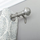 DECOPOLITAN URN 72 IN. - 144 IN. ADJUSTABLE CURTAIN ROD - ANTIQUE SILVER - Like New