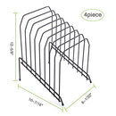 DESIGNA 4 Pack Metal Incline Sorter Vertical File Holder - B07597Q9RY - Like New
