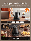 Comfee Gooseneck Electric Kettle with Temperature Control, 0.6L - BLACK - Like New
