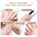 SAVILAND Poly Gel Kit 8 Colors 96W U V Nail Lamp Gel Transfer Kit B0BG4ZKWVV - Brand New