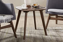 Baxton Studio Dahlia Mid-Century Modern Walnut Wood End Table - Brand New