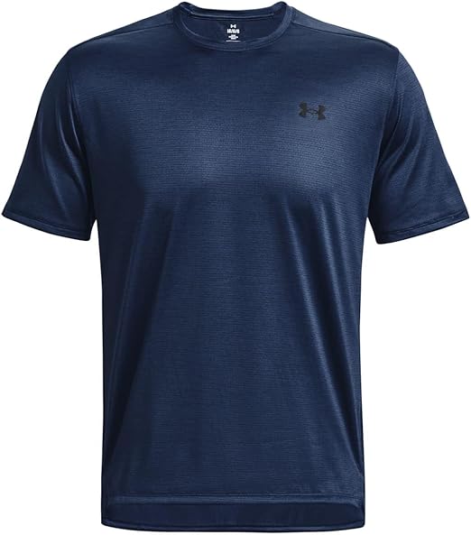 UNDER ARMOR UNDER ARMOUR UA TECH VENT SS, SIZE LARGE - DARK BLUE - Like New