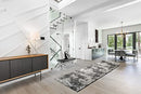 ShadesU Abstract Design Non-Slip Hallway Rug Black (31inch Wide x 5ft Length) - Brand New