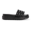 1200167 MUK LUKS WOMEN'S SUN CATCHER SANDALS - SIZE: WOMEN 9 - BLACK - Like New