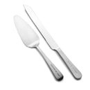 TOWLE LIVING EXPRESS 2-PIECE DESSERT/CAKE SERVER SET - SILVER - Like New
