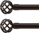 ONEACH 2 PACK 28"-48" ADJUSTABLE CURTAIN ROD - WHITE - Like New