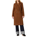 Amazon Essentials Women's Relaxed-Fit Double-Breasted Wool-Blend Longline Coat - Like New