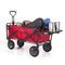 MACSPORTS OUTDOOR UTILITY WAGON FOLDING TABLE DRINK HOLDER WTC-230-BRIGHT/RED - Like New