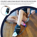 The Coldest Water Ankle Ice Pack Ice Wrap Cold Gel Pack Air Compression - BLACK - Like New