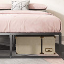 ZINUS LORELAI OLB-SMPB-14Q 14" METAL BED FRAME WITH STEEL SLAT HOLDER - BLACK - Like New