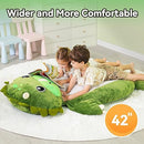 iPlay iLearn Kids Big Floor Cushion Toddler Boys Dinosaur Sleeping Floor Bed - Brand New