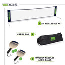 WILD SPORTS DRIVEWAY-SIZE FAMILY PICKLEBALL NET SET - BLACK - Scratch & Dent