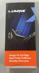 LUMINEX UNDER EYE RED THERAPY LIGHT GLASSES - BLACK - Like New