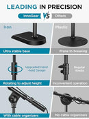 InnoGear Adjustable Desk Microphone Stand Weighted Base Soft Grip MS542 Black - Like New