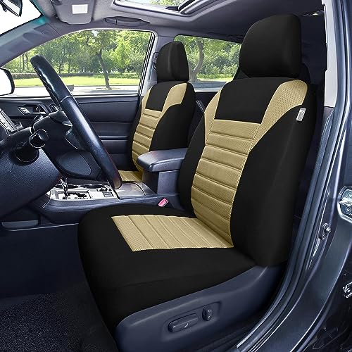 FH GROUP PREMIUM UNIVERSAL FIT 3D AIR MESH SEAT, TRUCK SUV VAN, 5 SEATERS, BEIGE - Like New