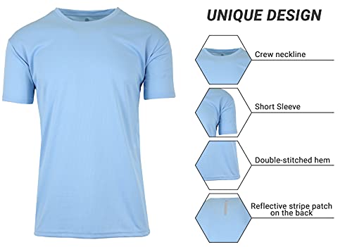 GALAXY BY HARVIC MEN'S PERFORMANCE MOISTURE WICKING SHORT SLEEVE - SIZE SMALL - Brand New