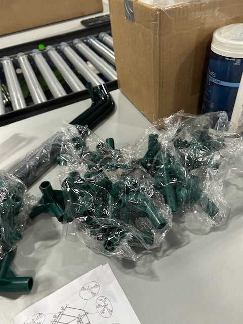 PURE GARDEN LARGE GREENHOUSE 95X35X13 CM - BLACK/GREEN - Like New