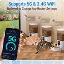 FRIENHUND AUTOMATIC CAT FEEDER WITH 5G WIFI - 29 CUPS - WHITE - Like New
