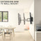 VIVO EXTRA LONG 37 TO 80 INCH TV WALL MOUNT FOR LCD LED FLAT CURVED SCREENS - Brand New