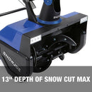 SNOWJOE Electric Walk-Behind Snow Blower Dual LED Lights SJ627E - BLUE Like New