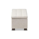 Baxton Studio Roanoke Storage Ottoman Bench B01N3VZ1UK - Beige - Brand New