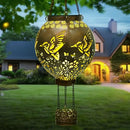 FTTOYOLY HUMMINGBIRD SOLAR LANTERNS - ANTIQUE TEAL - Like New